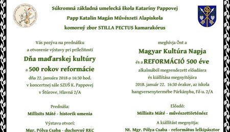 A magyar reformátorok és a zene - előadás és kiállításmegnyitó Párkányban
