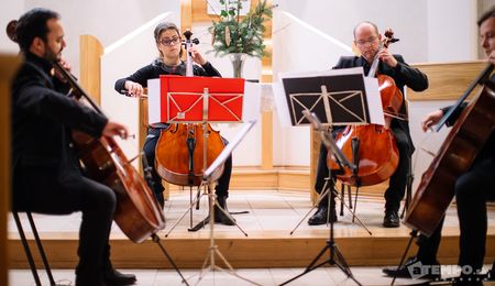 A Rácz Cello Quartett koncertje Felsőszeliben