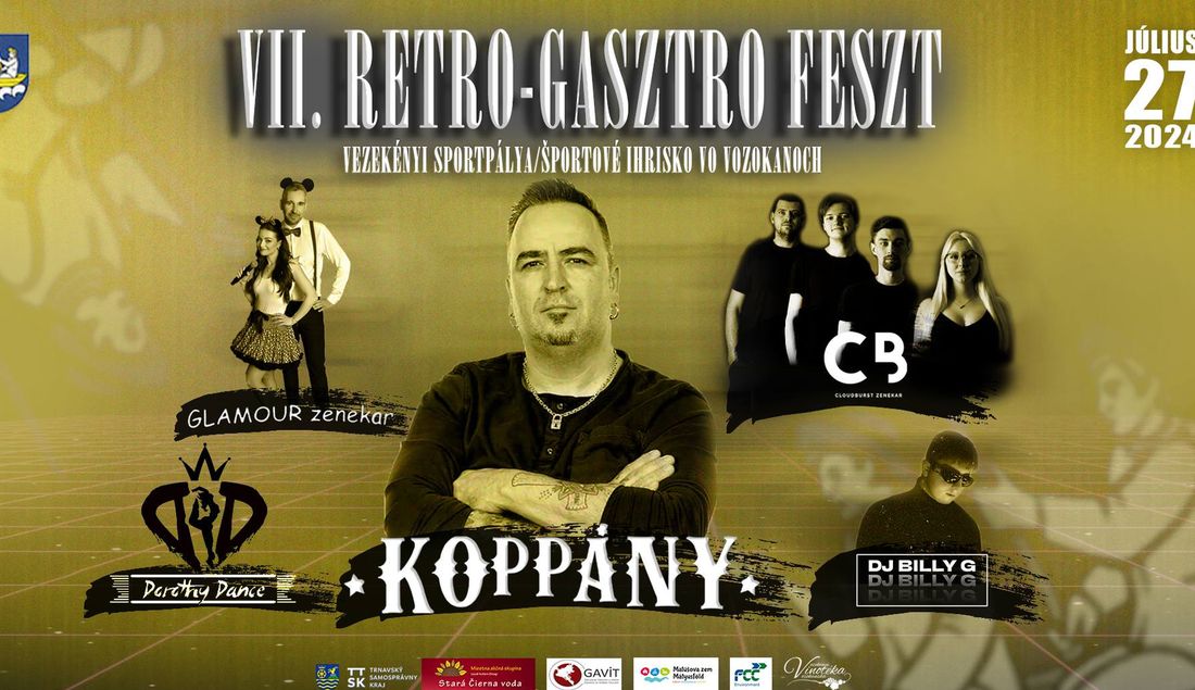 Kovács Koppány is koncertezik a 7. Retro-Gasztro Fesztiválon Vezekényben - részletes program