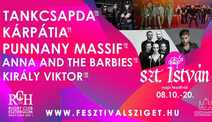 Punnany Massif koncert - Szent István Napi Zenei Fesztivál Esztergomban 2019-ben is