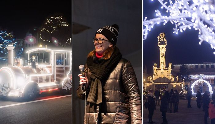 OTT JÁRTUNK: A meglepetés vonat és Skokan Horváth Tímea karácsonyi dalai meghozták az ünnepeket Érsekújvárba (FOTÓK)